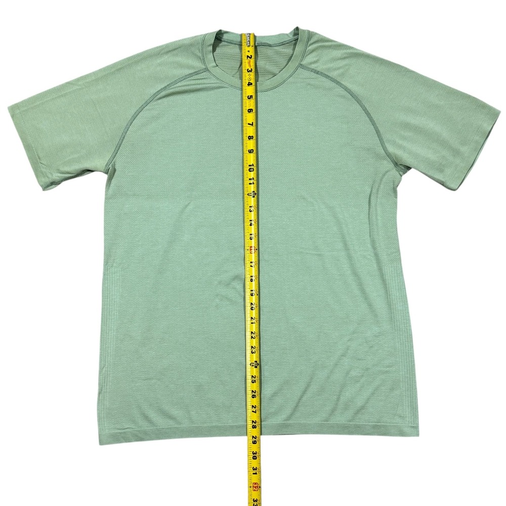 Lululemon Metal Vent Tech 2.0 Shirt Men's XL Green Movement Is Medicine Gym Run - Picture 7 of 8
